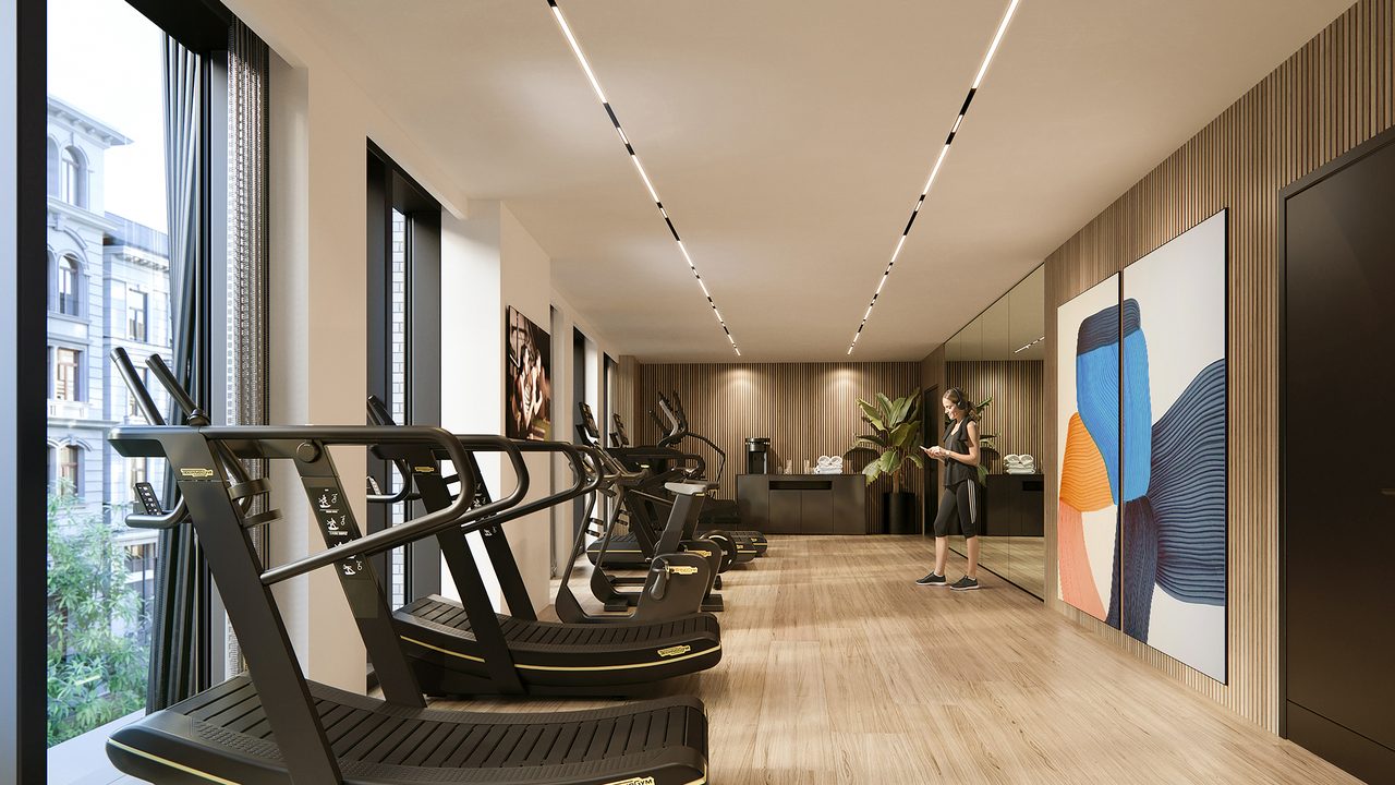 The members gym and cardio studio